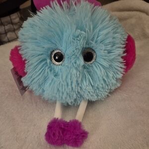 Blue and Pink Stuffed Animal Toy